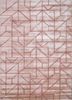 TRA-13387 Light Coral/Light Coral red and orange wool and viscose hand tufted Rug