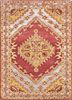 tra-13446 russet/lemon red and orange wool and viscose hand tufted Rug
