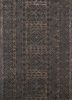 tra-13472 dark brown/sunflower grey and black wool and viscose hand tufted Rug