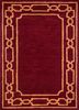 tra-13495 red/pumpkin red and orange wool and viscose hand tufted Rug