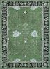 tra-13503 wasabi/forest green green wool and viscose hand tufted Rug