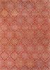 tra-13523 orange rust/antique white red and orange wool and viscose hand tufted Rug