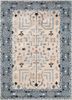 tra-13535 flax/smoke gray beige and brown wool and viscose hand tufted Rug