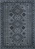 tra-13540 charcoal slate/liquorice grey and black wool and viscose hand tufted Rug