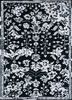 tra-13543 antique white/ebony grey and black wool and viscose hand tufted Rug