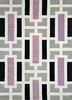 tra-13543 sterling silver/pink tint grey and black wool and viscose hand tufted Rug