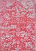 tra-13543 warm red/white red and orange wool and viscose hand tufted Rug