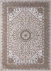tra-14471 beige/swiss coffee beige and brown wool and viscose hand tufted Rug
