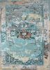 tra-3205 sea mist green/classic gray blue wool and viscose hand tufted Rug