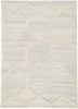 tra-347 sterling silver/creamy white  wool and viscose hand tufted Rug