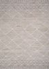 TRA-461 Soft Beige/White beige and brown wool hand tufted Rug