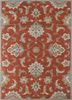 trc-626(md) orange rust/lead gray red and orange wool hand tufted Rug