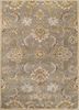 trc-626 silver gray/soft gold gold wool hand tufted Rug