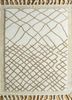 tx-1685 undyed white/undyed white beige and brown jute and hemp hand knotted Rug