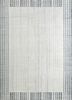 TX-902 Pristine White/Charcoal Gray ivory wool and viscose hand loom Rug