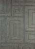 tx-962 medium gray/classic gray grey and black wool and viscose hand loom Rug