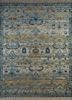upr-1026(cs-04) dark ivory/blue mirage ivory wool hand knotted Rug
