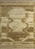 manifest beige and brown wool hand knotted Rug - HeadShot