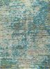 USL-155 Capri/Paradise Green blue wool and bamboo silk hand knotted Rug