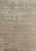 YBL-17 Ivory/Flax ivory wool and bamboo silk hand knotted Rug