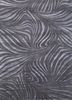 YNB-06 Liquorice/Frost Gray grey and black wool and bamboo silk hand knotted Rug