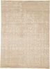 yrs-703 linen/antique white ivory wool hand knotted Rug