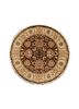 gulnar beige and brown wool hand knotted Rug - HeadShot