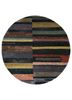 chand suraj grey and black wool and bamboo silk hand knotted Rug