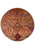 manchaha red and orange wool and bamboo silk hand knotted Rug - HeadShot