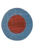 TRA-13378 Silver Lake Blue/Red Oxide blue wool hand tufted Rug