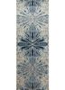 esk-400 classic gray/denim blue blue wool and bamboo silk hand knotted Rug