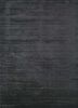 hwv-2000 dark charcoal/dark charcoal grey and black wool and viscose hand loom Rug