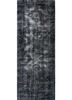 pae-110 ebony/ebony grey and black wool hand knotted Rug