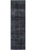 pae-1111 ebony/ebony grey and black wool hand knotted Rug