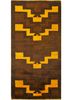 pae-128 cocoa brown/mango spark beige and brown wool hand knotted Rug