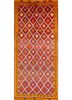 pae-139 red/orange red and orange wool hand knotted Rug