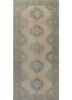 pae-188 twine/blue daisy beige and brown wool hand knotted Rug
