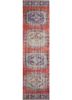 pae-2494 russet/blue berry red and orange wool hand knotted Rug