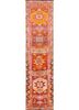 pae-3061 apricot orange/sunset red and orange wool hand knotted Rug