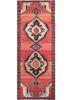 pae-3124 cola/red beige and brown wool hand knotted Rug