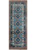 pae-3128 indigo blue/winter white blue wool hand knotted Rug