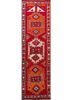pae-3151 ribbon red/winter white red and orange wool hand knotted Rug
