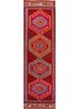 pae-3156 red/canterbury red and orange wool hand knotted Rug