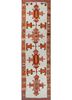pae-4011 winter white/poppy ivory wool hand knotted Rug