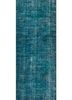 pae-811 deep caribbean/deep turquoise blue wool hand knotted Rug