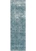 pae-873 twilight blue/treetop blue wool hand knotted Rug