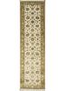 qnq-03 medium ivory/royal gold ivory wool and silk hand knotted Rug