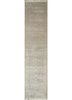 QNQ-45 Soft Gray/Soft Gray grey and black wool and silk hand knotted Rug