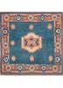 pae-1235 denim ash/russet blue wool hand knotted Rug