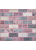 pae-3216 lilac/terracotta pink and purple wool patchwork Rug